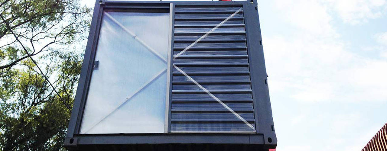 Roast republic container, A4AC Architects A4AC Architects Espacios comerciales Metal