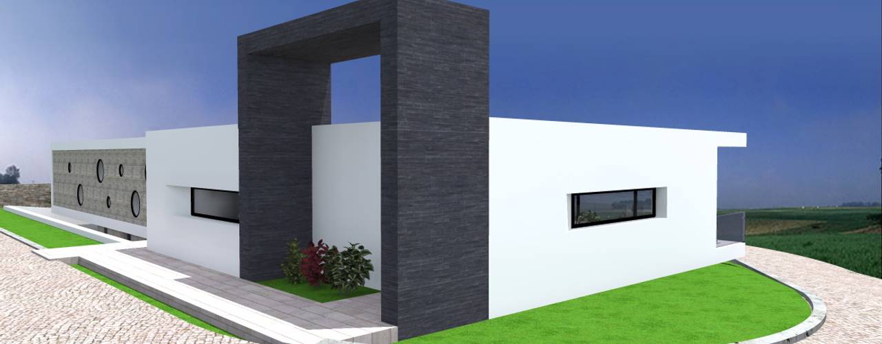 Vivenda Unifamiliar - "FV", Traço M - Arquitectura Traço M - Arquitectura Modern houses