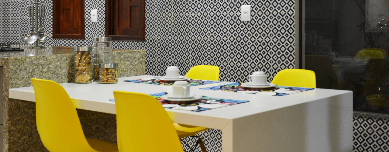 Reforma Residência, CARDOSO CHOUZA ARQUITETOS CARDOSO CHOUZA ARQUITETOS Modern dining room