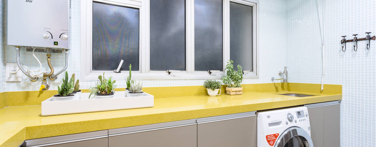 Consultoria em Decoração - João Moura 53, zimbro arquitetura zimbro arquitetura Eclectic style kitchen Yellow