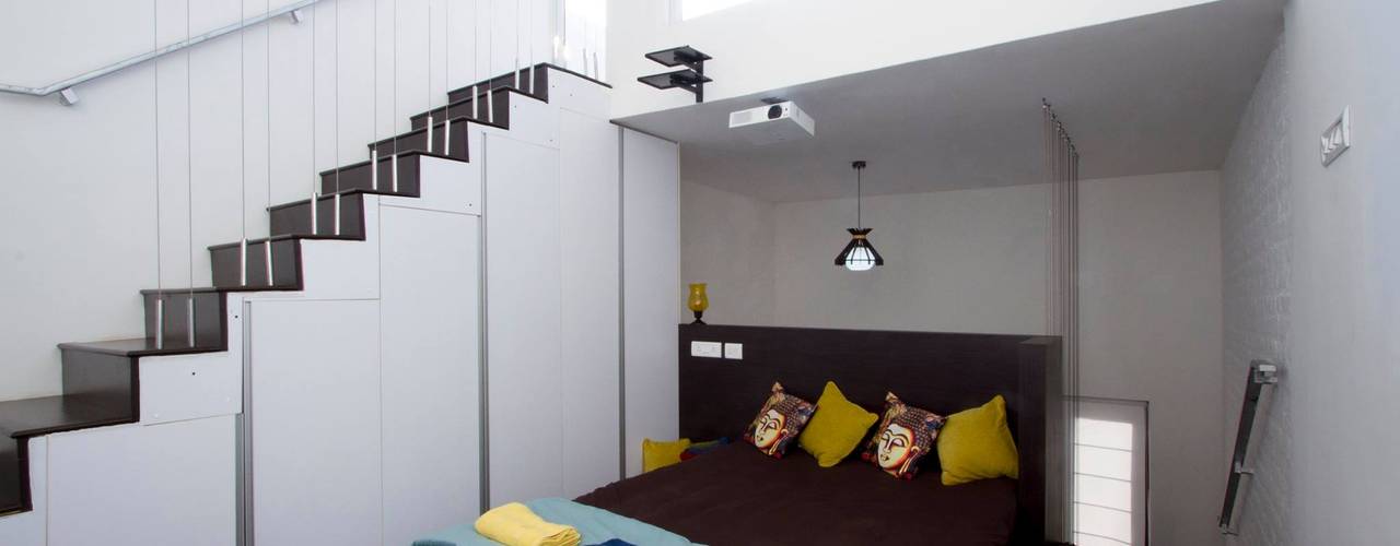 Studio Apartments, Urban Shaastra Urban Shaastra Minimalist bedroom