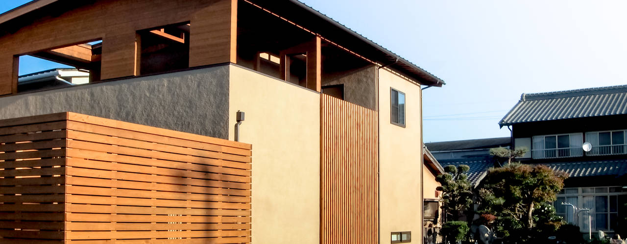 大屋根の家, AtelierorB AtelierorB Casas modernas