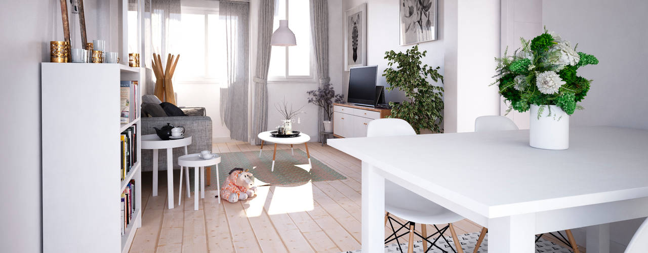 Living Spaces, ERC ERC Salas de estar escandinavas