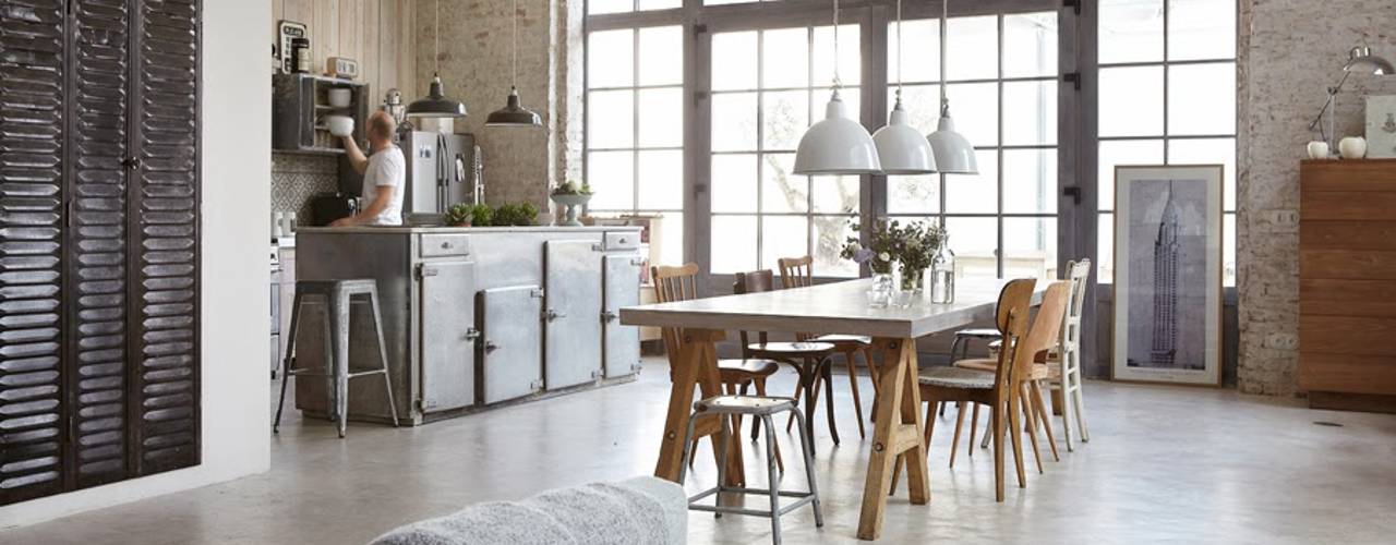 homify Sala da pranzo in stile industriale