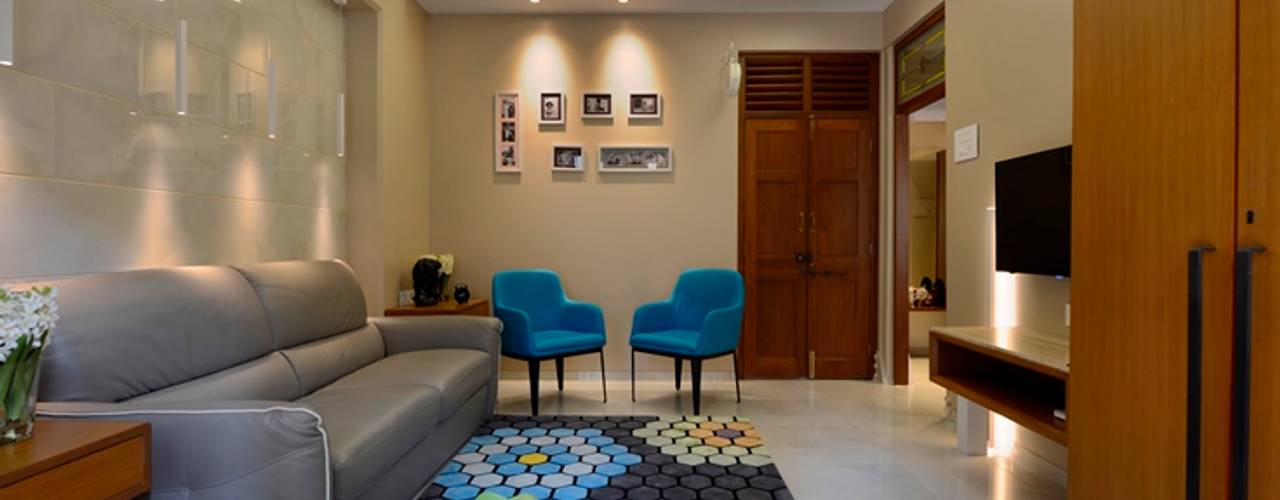 homify Salas de estar modernas Azulejo