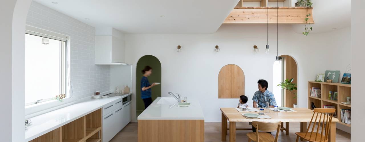 Otsu House, ALTS DESIGN OFFICE ALTS DESIGN OFFICE Cucina in stile scandinavo Legno Effetto legno