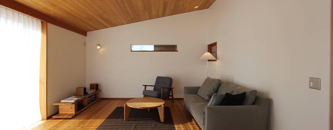 八ヶ岳を望む家, 藤松建築設計室 藤松建築設計室 北欧デザインの リビング