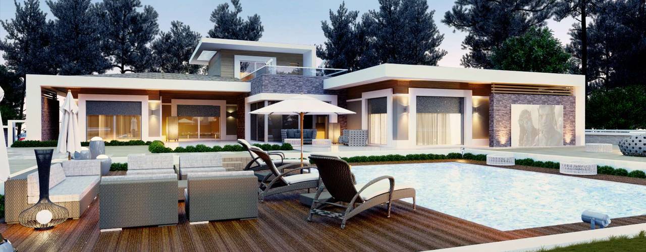 Karadavut Villa, VERO CONCEPT MİMARLIK VERO CONCEPT MİMARLIK Vườn phong cách hiện đại