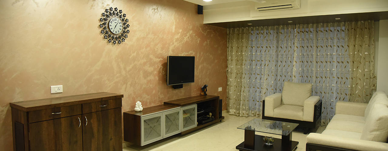 Deshmukh Residence, Ornate Projects Ornate Projects غرفة المعيشة