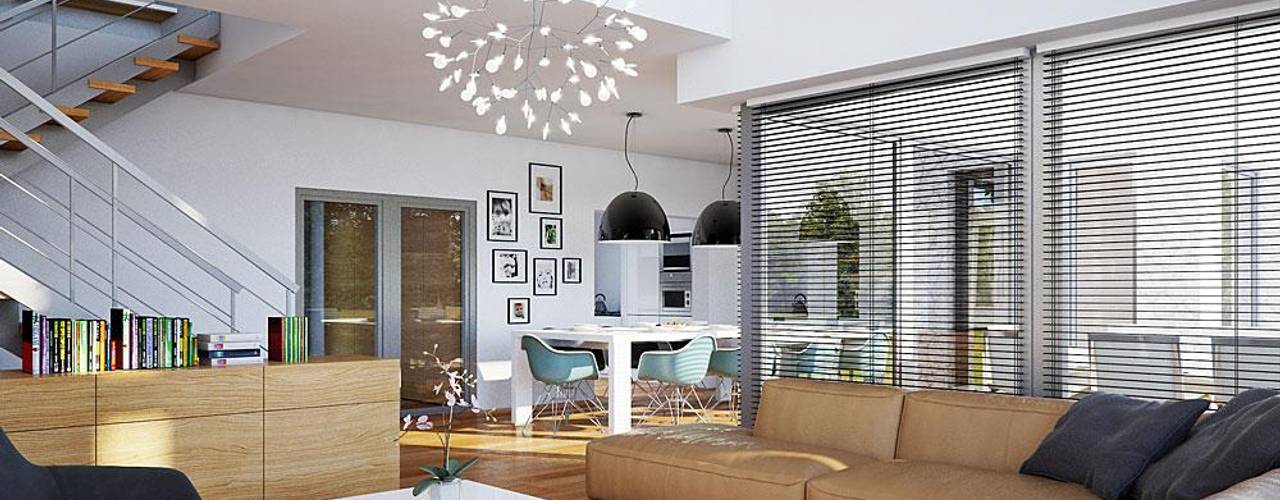 Modern und gemütlich in einem - perfekt! Unser Entwurf LK&1131, LK&Projekt GmbH LK&Projekt GmbH Modern living room