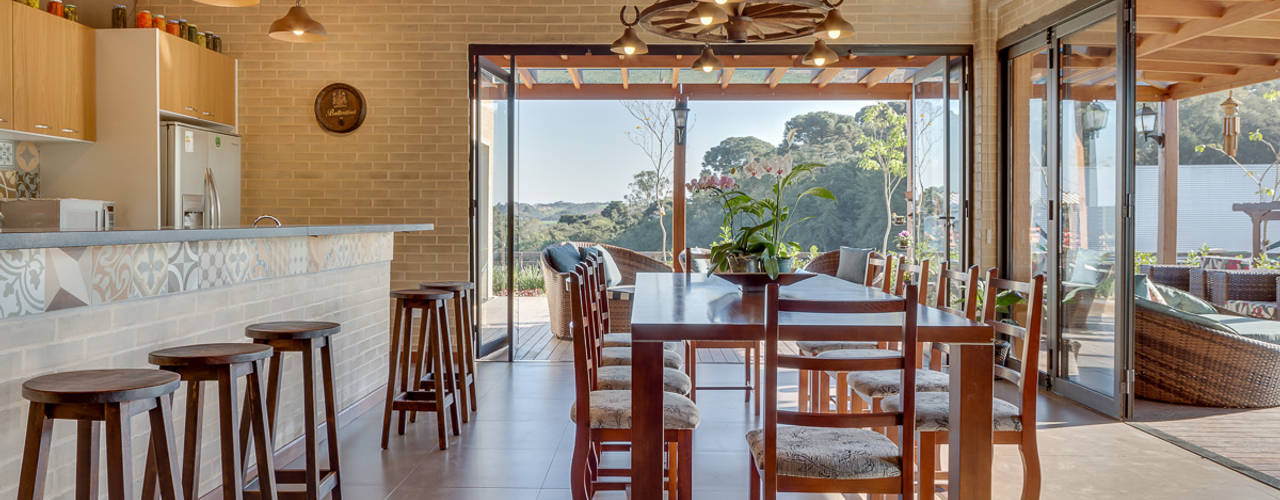 Casa de Campo, Juliana Lahóz Arquitetura Juliana Lahóz Arquitetura Country style dining room