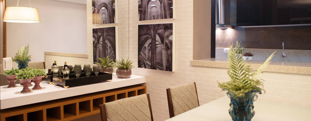 Apartamento N | H, Only Design de Interiores Only Design de Interiores Salas de jantar modernas