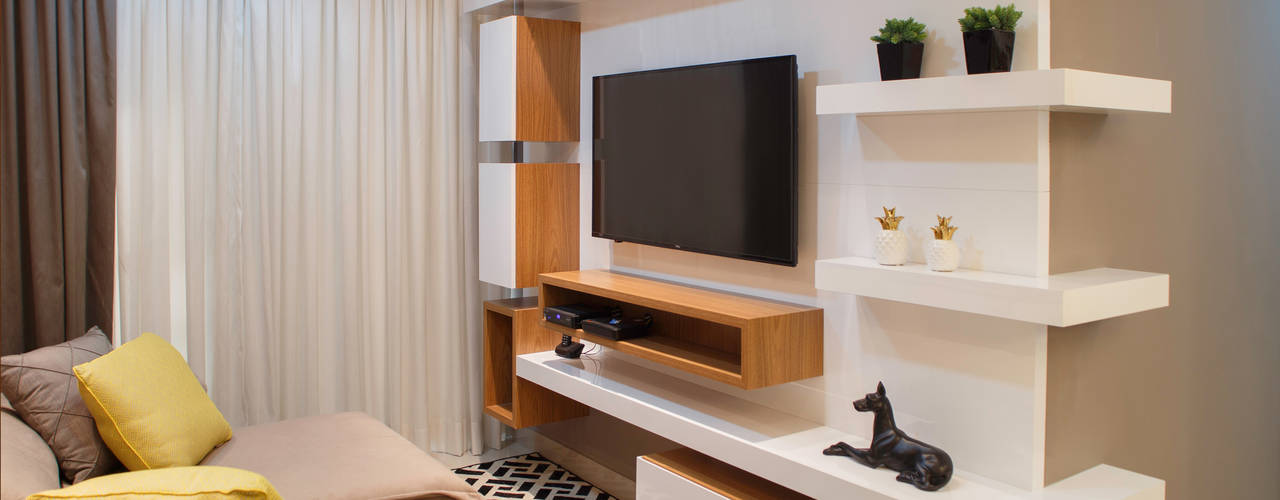 Apartamento N | H, Only Design de Interiores Only Design de Interiores Modern Media Room