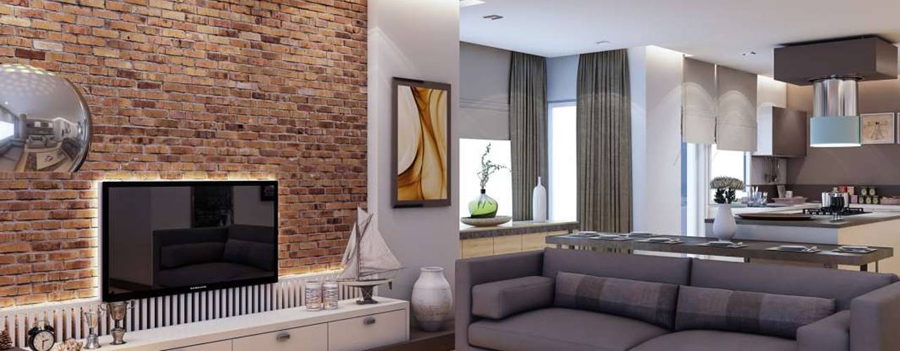 Yunus Emre - Alsancak Konut, VERO CONCEPT MİMARLIK VERO CONCEPT MİMARLIK Modern living room