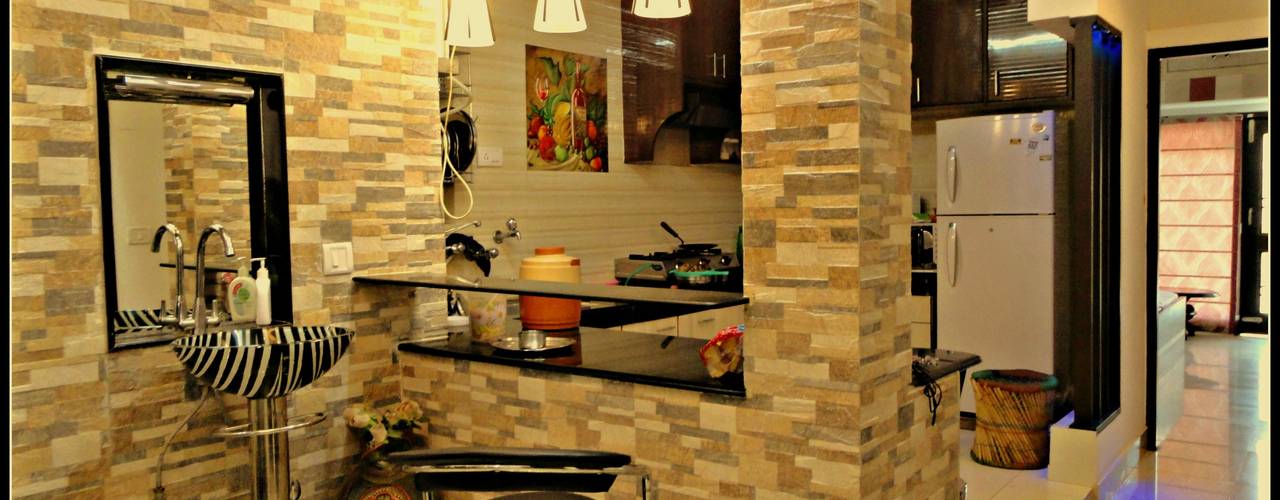 Gupta's Residence - New delhi, Mehak Lochan Design Mehak Lochan Design Cuisine asiatique