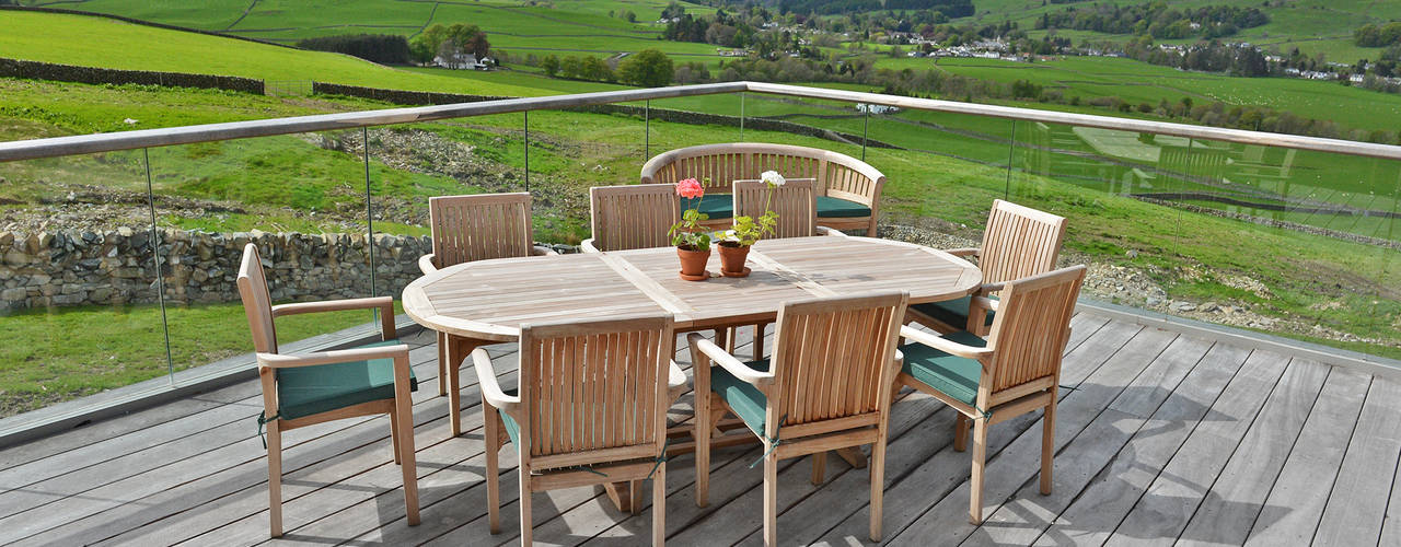 Three Glens, Dumfries, Mark Waghorn Design Mark Waghorn Design Moderne balkons, veranda's en terrassen