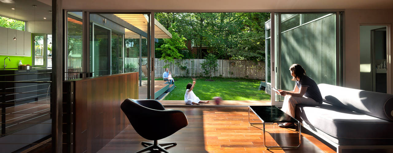 Casa Abierta, KUBE architecture KUBE architecture Modern living room