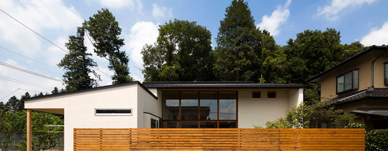 宇都宮・中岡本の家, 中山大輔建築設計事務所/Nakayama Architects 中山大輔建築設計事務所/Nakayama Architects Vườn phong cách chiết trung