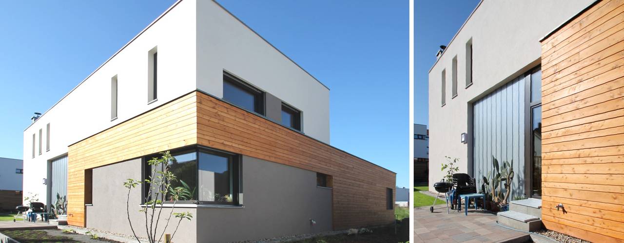 Wohnhaus MT - Neubau eines Einfamilienhauses mit Carport, Architekturbüro Schumann Architekturbüro Schumann Modern houses