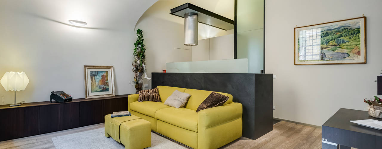 Cavour | Loft, EF_Archidesign EF_Archidesign Modern living room
