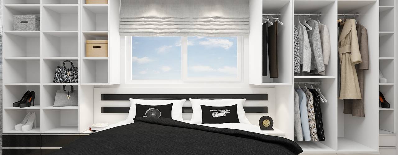 Yatak Odası, PRATIKIZ MIMARLIK/ ARCHITECTURE PRATIKIZ MIMARLIK/ ARCHITECTURE Habitaciones de estilo minimalista Tablero DM