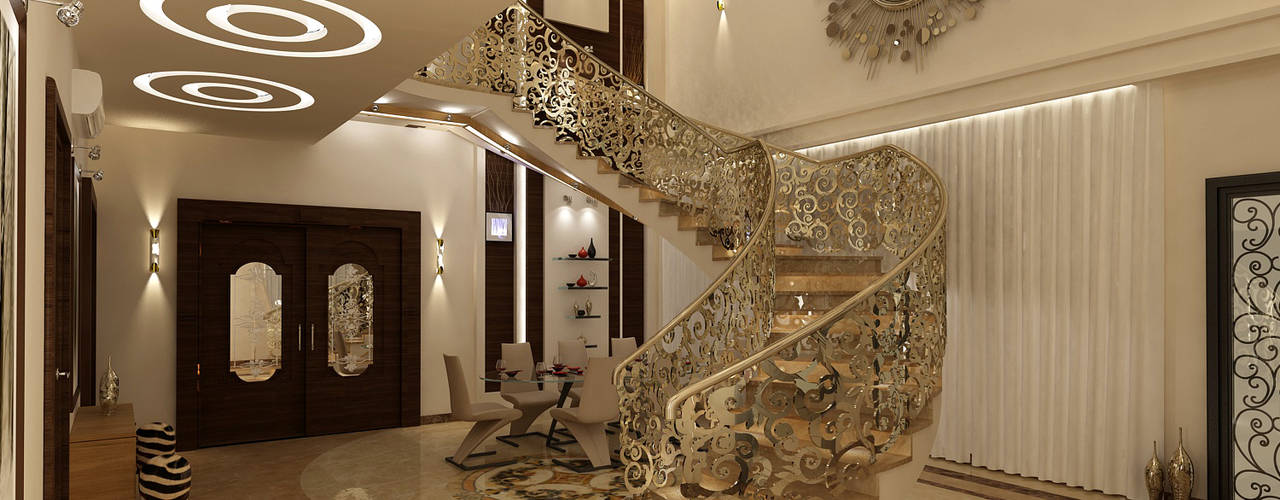 تصاميم داخلية فيلا سكنية (1), rashaatalla rashaatalla Stairs