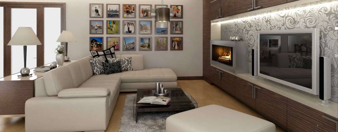 homify Salas de estar modernas