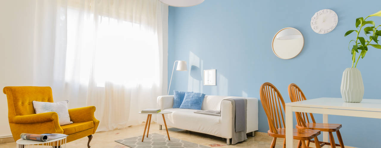 Home Staging Nordic-Retrò, Venduta a Prima Vista Venduta a Prima Vista Skandinavische Wohnzimmer