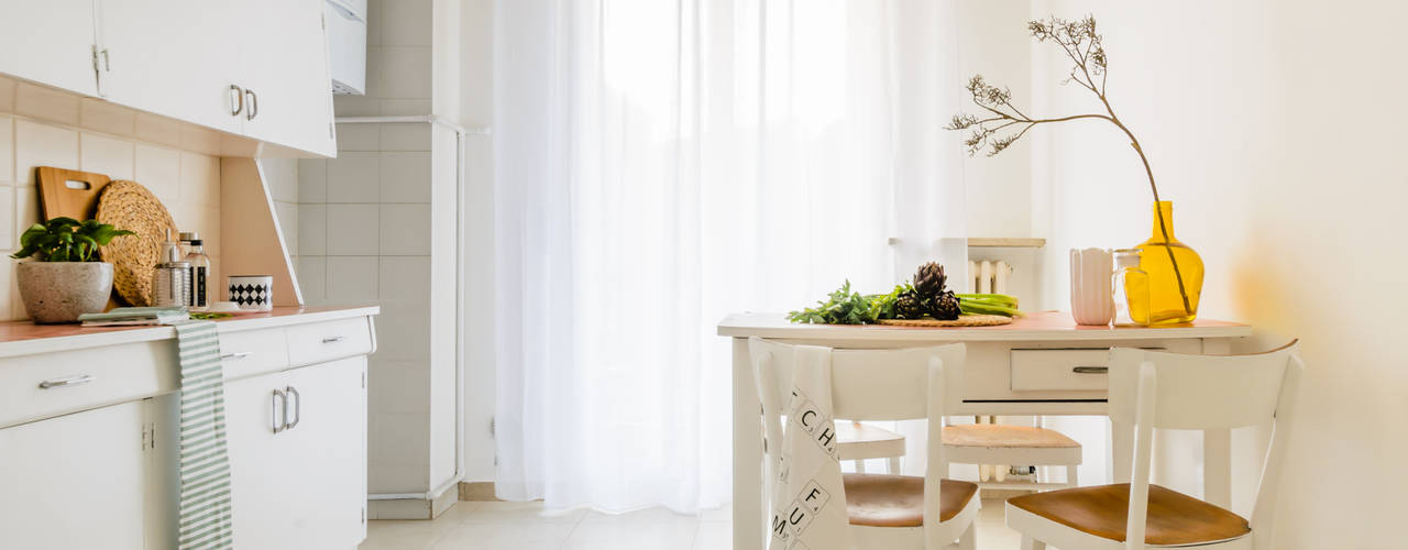 Home Staging Nordic-Retrò, Venduta a Prima Vista Venduta a Prima Vista ห้องครัว