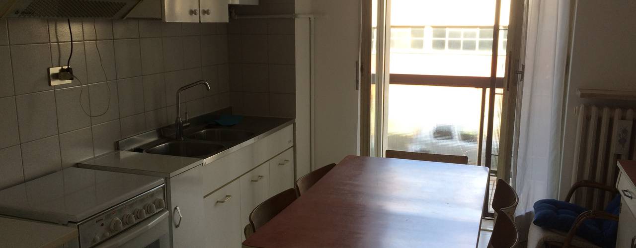 Home Staging Nordic-Retrò, Venduta a Prima Vista Venduta a Prima Vista Kitchen