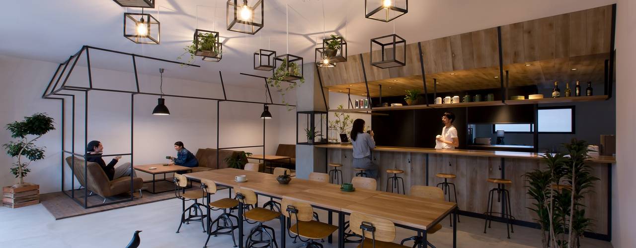 cafe CICERO, ALTS DESIGN OFFICE ALTS DESIGN OFFICE Rustikale Arbeitszimmer Beton