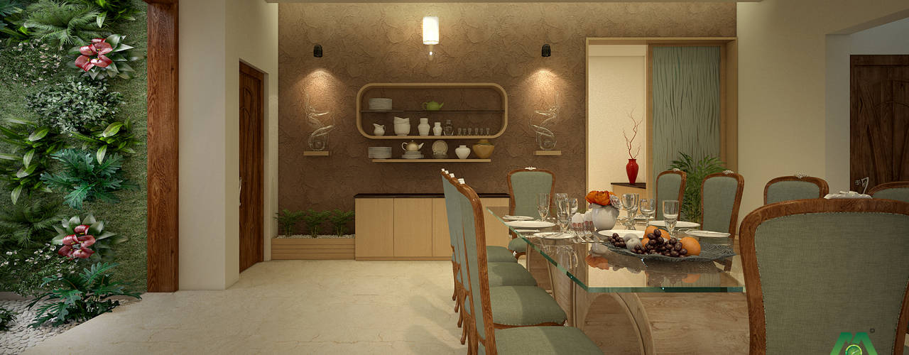 Interiors with Ultra Modern Designs, Premdas Krishna Premdas Krishna غرفة السفرة