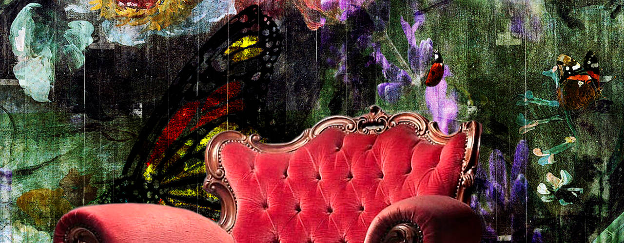 Dutch Dreams Wallpaper Collection, La Aurelia La Aurelia Paredes y pisos de estilo tropical