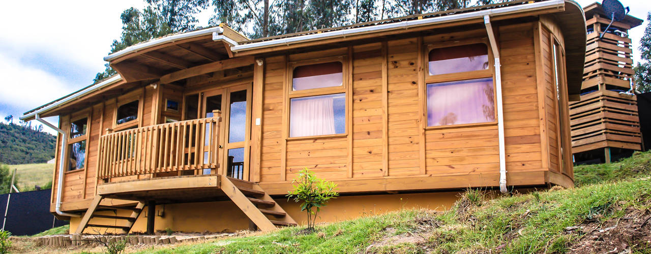 Refugio Tranvia, Taller de Ensamble SAS Taller de Ensamble SAS Casas de estilo moderno Madera Acabado en madera