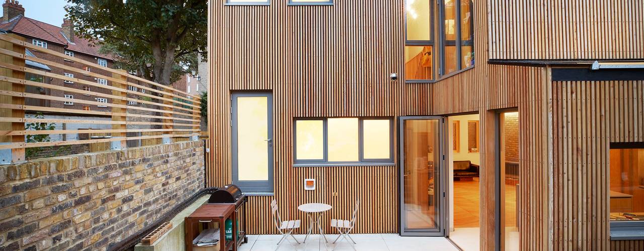 Private Residence - Scoble Place, London, Designcubed Designcubed Moderne balkons, veranda's en terrassen