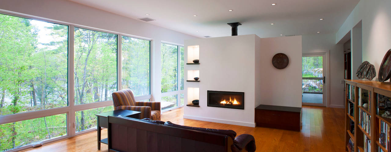 Frontenac House, Solares Architecture Solares Architecture Modern living room