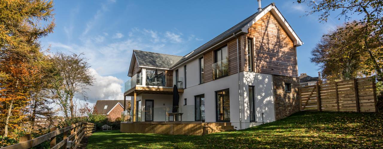 Glebe Wood House, North Devon, Trewin Design Architects Trewin Design Architects Modern houses