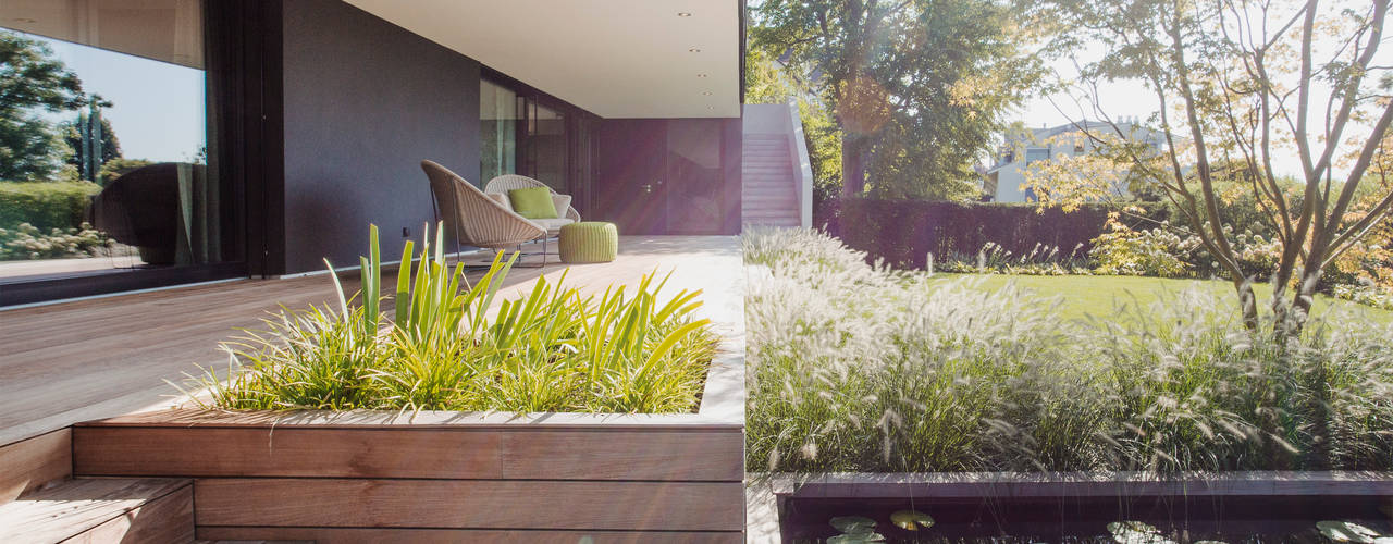 Objekt 336: Traumhaftes Einfamilienhaus mit Panoramablick , meier architekten zürich meier architekten zürich Modern garden Wood Wood effect