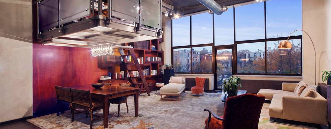 Brooklyn Loft, Joe Ginsberg Design Joe Ginsberg Design Salas modernas