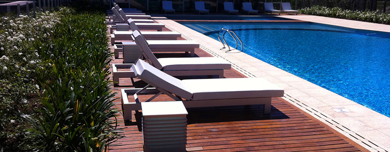 Decks de Madera. Lapacho y Curupay , VIER ABINET S.A. Pisos & Decks VIER ABINET S.A. Pisos & Decks Pool Solid Wood Multicolored