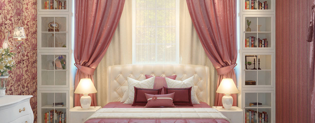 large apartment in classic style in Moscow, Rubleva Design Rubleva Design Classic style bedroom