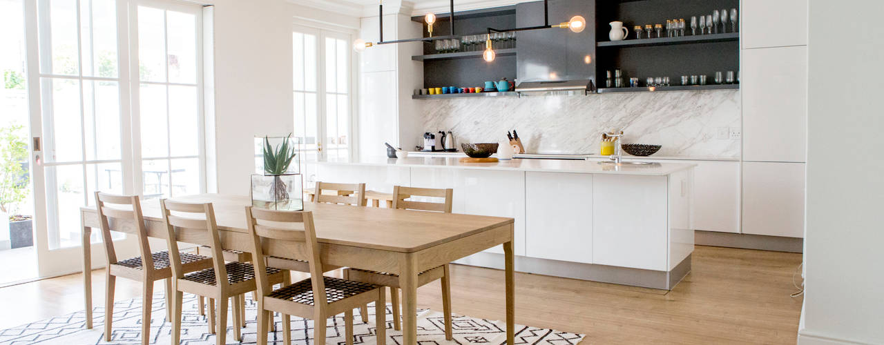 A Bright and Spacious, Scandinavia Inspired Heritage Home, ATTIK Design ATTIK Design Skandinavische Esszimmer