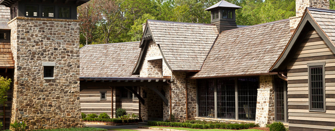 Cottage on the River, Jeffrey Dungan Architects Jeffrey Dungan Architects 房子 石器