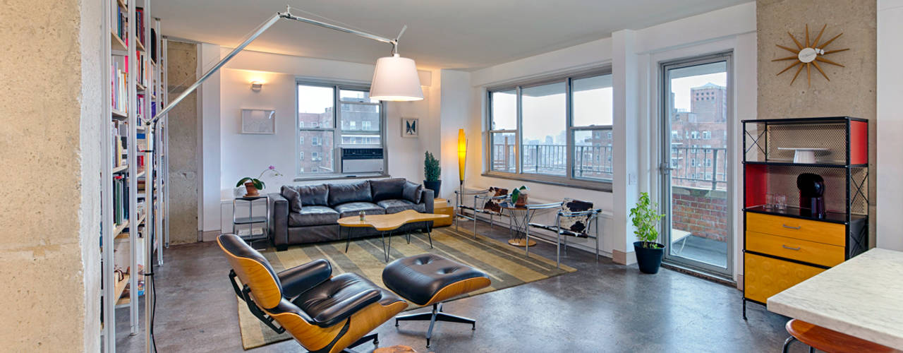 Heller Residence, Greg Colston Architect Greg Colston Architect Modern Living Room