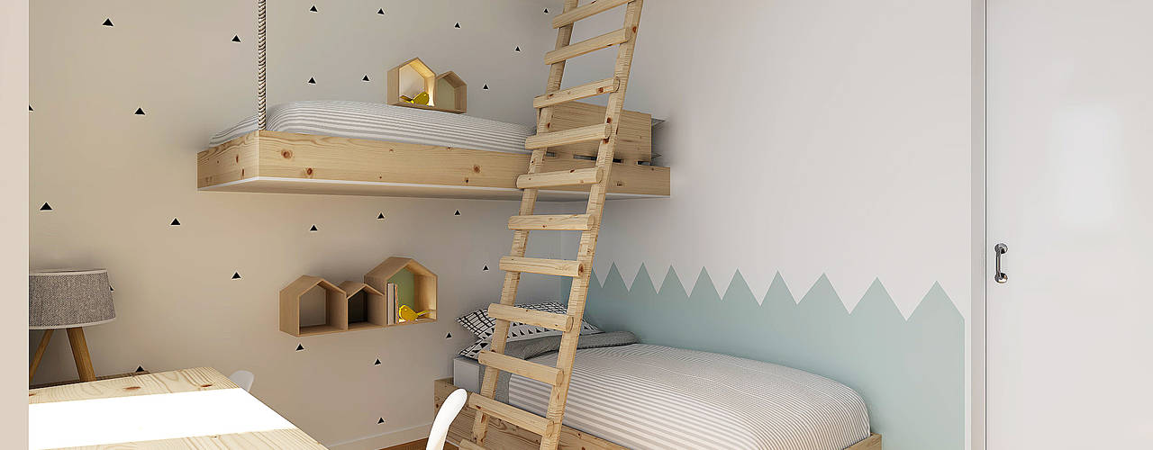 homify Scandinavian style nursery/kids room