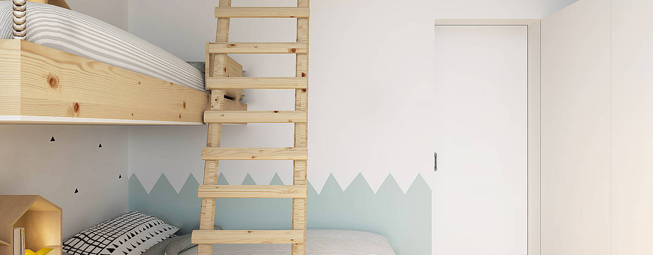 homify Quarto infantil escandinavo