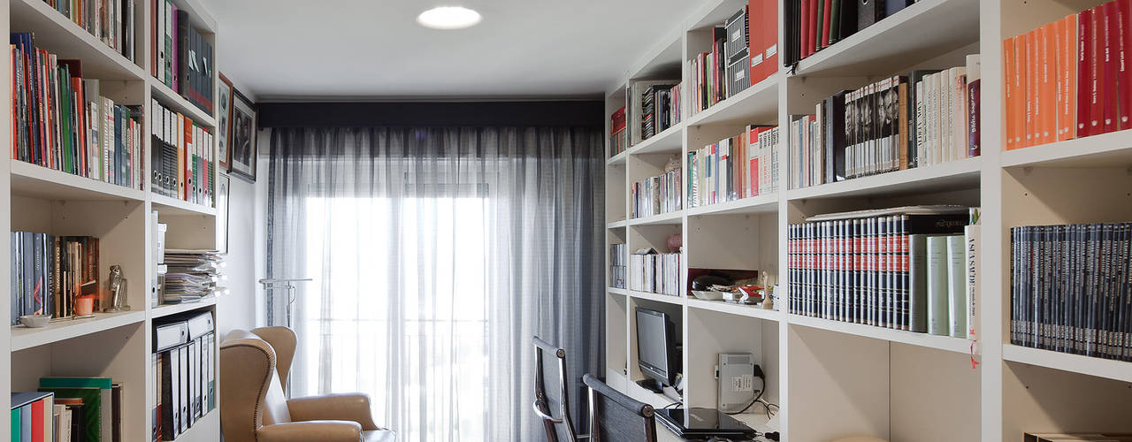 Apartamento JSJ — Ajuda, Lisboa, FMO ARCHITECTURE FMO ARCHITECTURE مكتب عمل أو دراسة