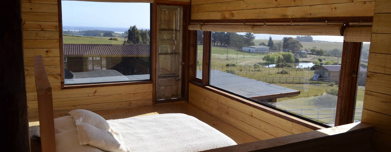 CASA AF, BLAC arquitectos BLAC arquitectos Rustic style bedroom Wood Wood effect