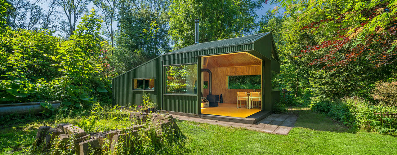 Thoreau's Cabin, cc-studio cc-studio Country style houses Aluminium/Zinc