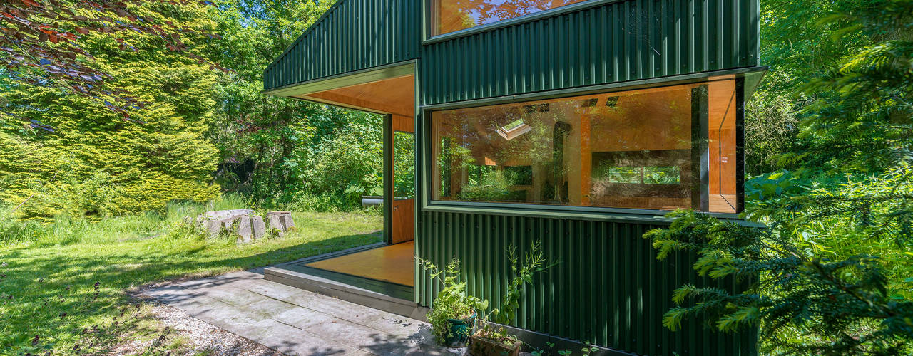 Thoreau's Cabin, cc-studio cc-studio Country style house Aluminium/Zinc